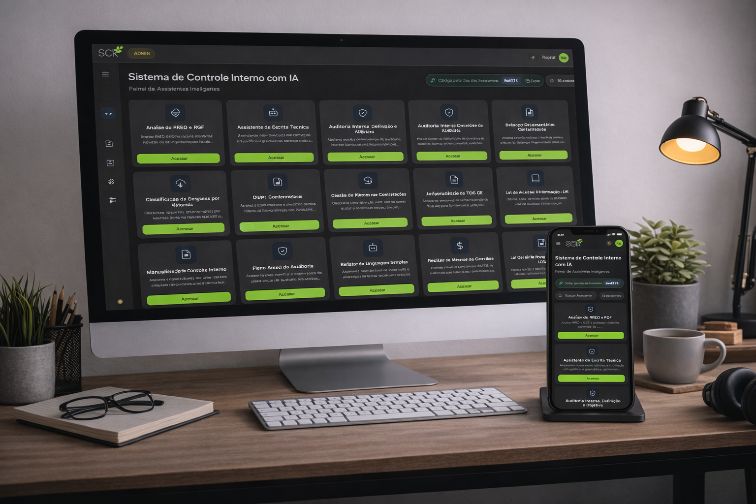 SCI-IA no Computador e Celular